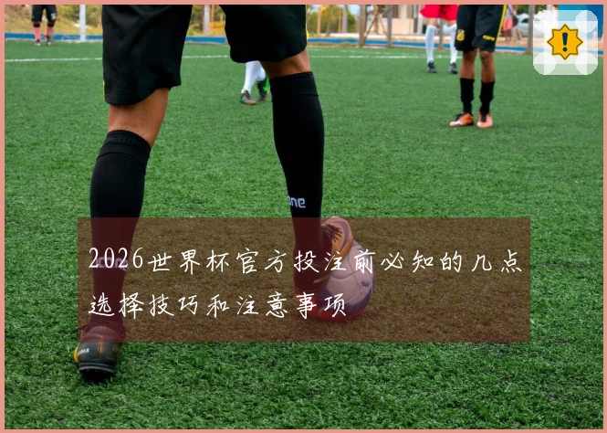 2026世界杯官方投注前必知的几点选择技巧和注意事项